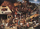 Netherlandish Proverbs by Pieter the Elder Bruegel
